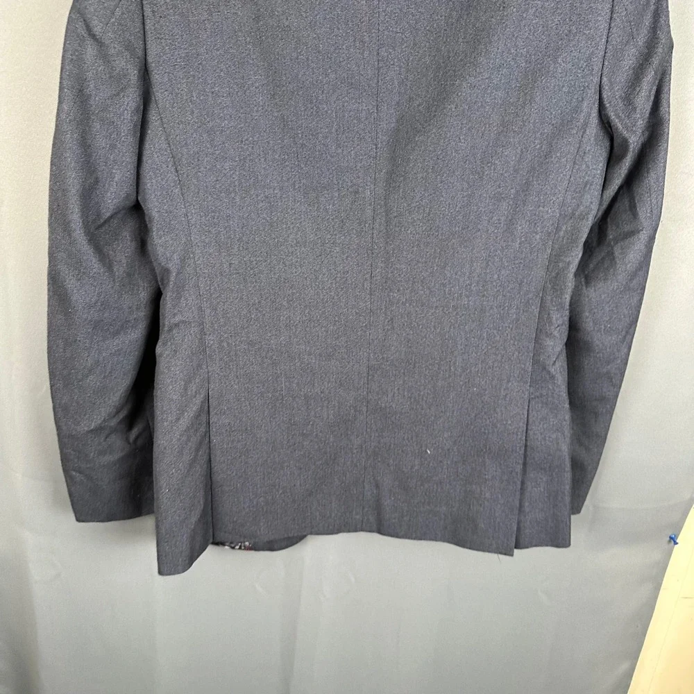 Paisley & Gray Mens Slim Fit Blazer Gray Butterfly Lining Sport Coat 38R